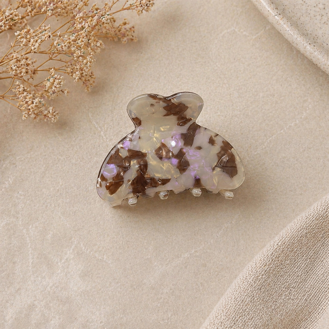 Marble Luxe Claw Clips