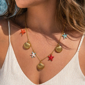 Seaside Shell Charm Necklace