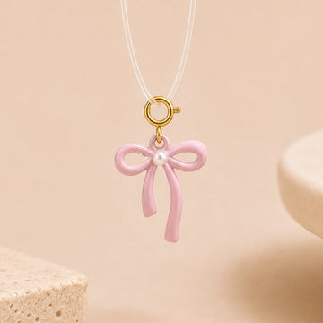 Blush Bow Anti-Tarnish 3D Charm