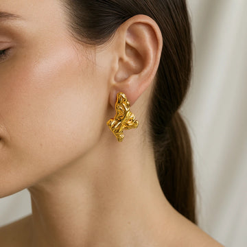 Draped Gleam Studs