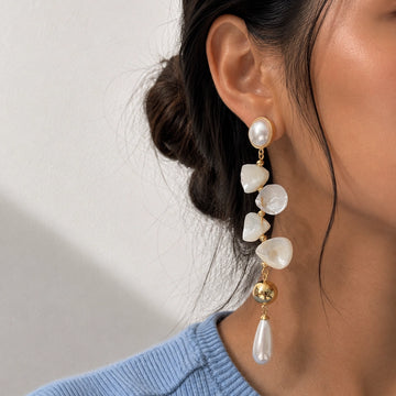 Pearl Harmony Drop Earrings