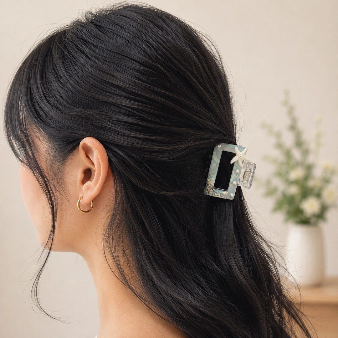 Coastal Pearl Claw Clip