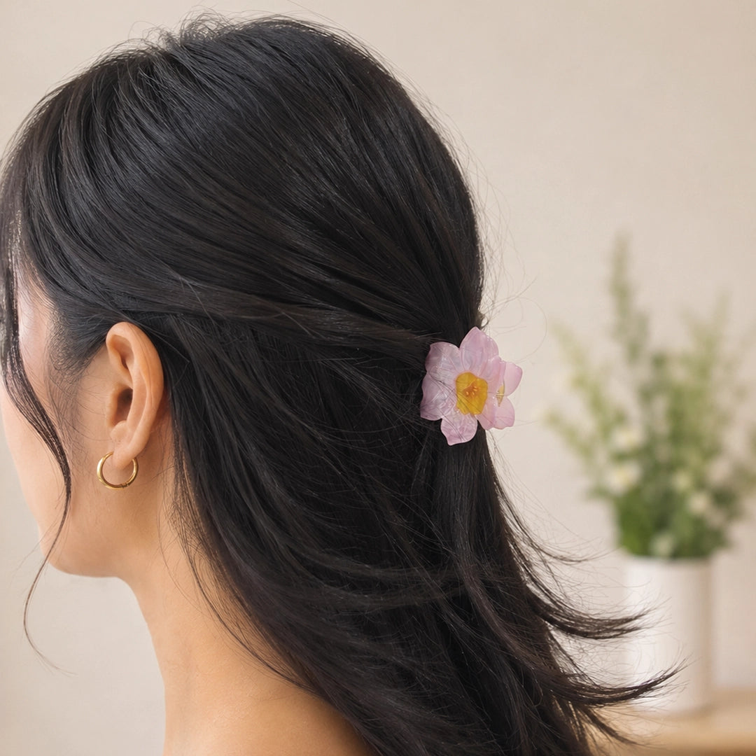 Bloom Petal Flower Claw Clip
