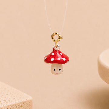 Cherry Mushroom Anti-Tarnish 3D Charm