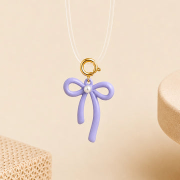 Lavender Bow Anti- Tarnish 3D Charm