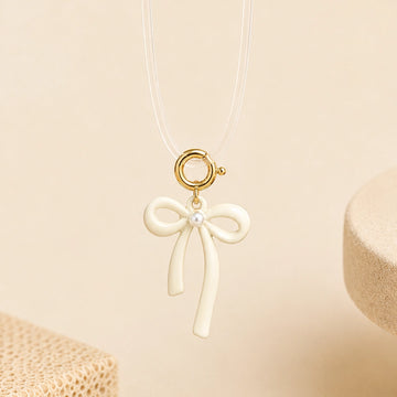 Pearl Bow Anti-Tarnish 3D Charm