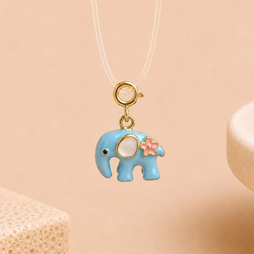 Blue Elephant Anti-Tarnish 3D Charm