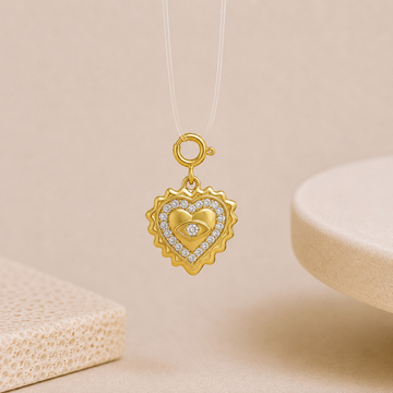 Evil Eye Heart Anti-Tarnish Charm