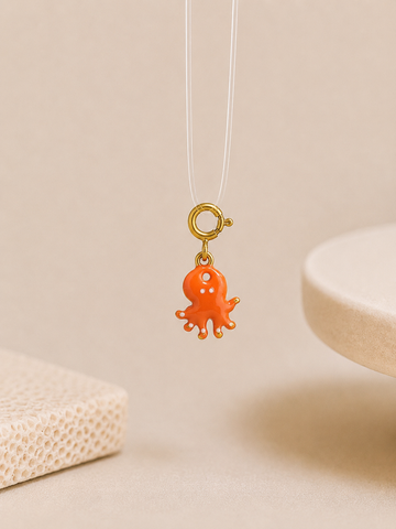 Coral Octo Anti-Tarnish 3D Charm