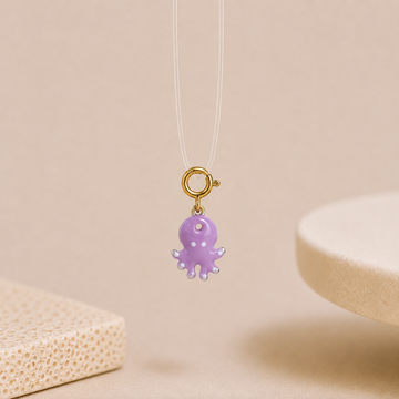 Lilac Octo Anti-Tarnish 3D Charm