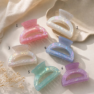 Iridescent Glow Claw Clip