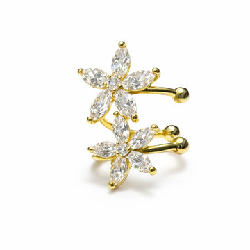 Celeste Bloom Crystal Ear Cuff