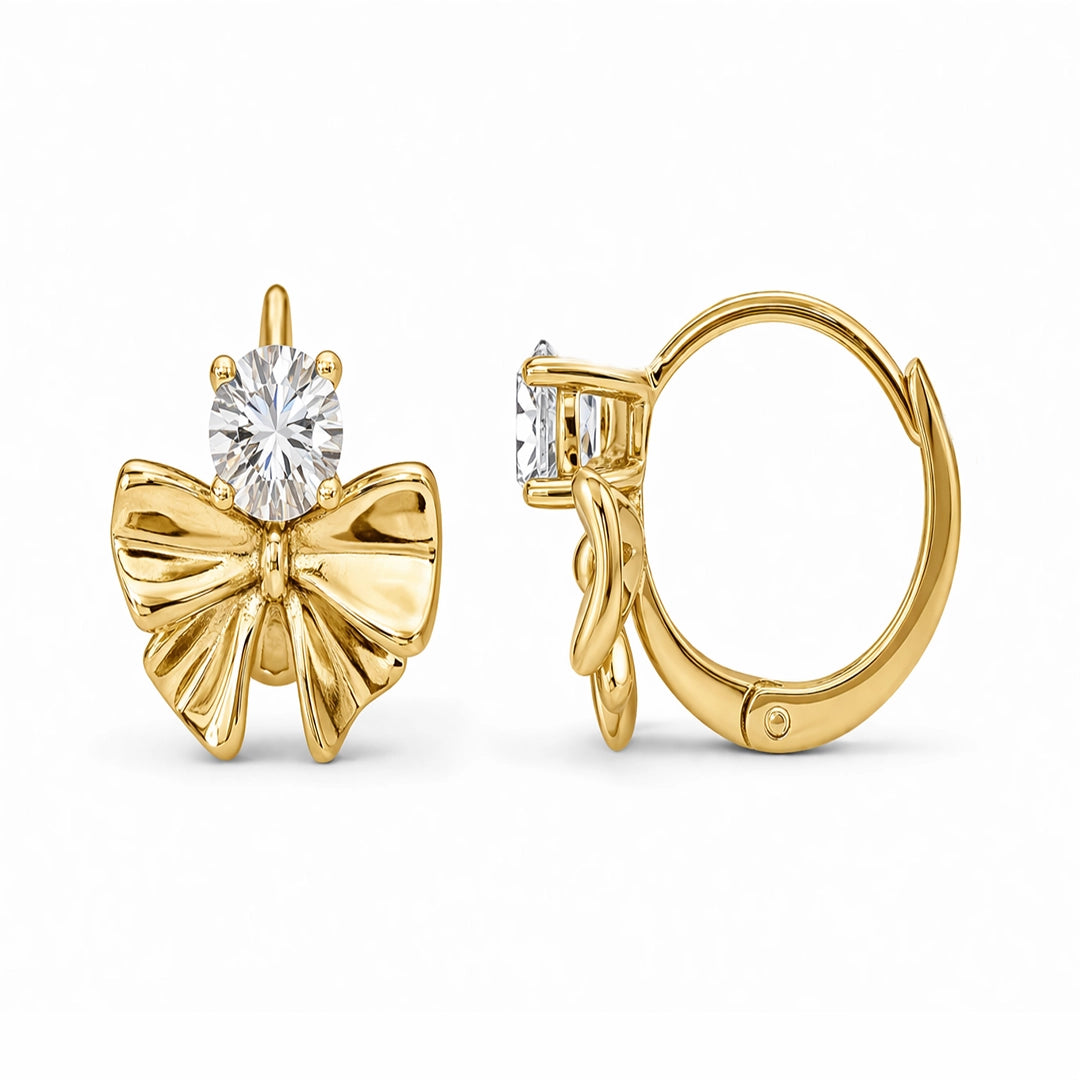 Lumière Bow Drop Hoops