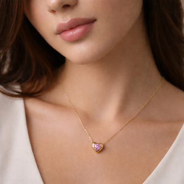 Blush Heart Necklace