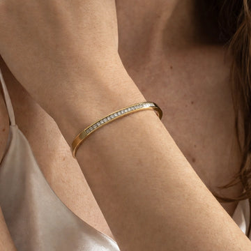 Classic Pavé Line Kada - Size 2'6 - 2'10