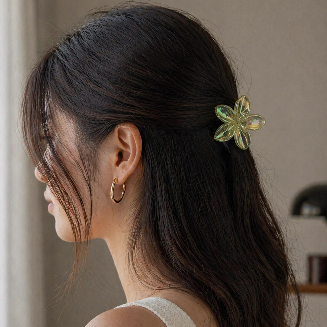Iridescent Bloom Claw Clip