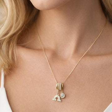 Radiance Arc Charm Necklace