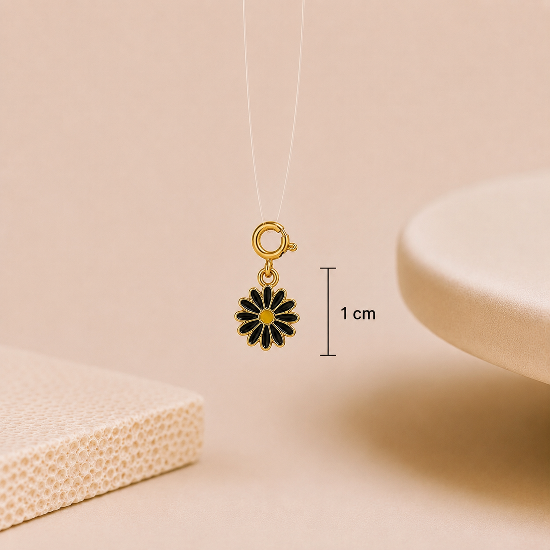 Midnight Daisy Charm