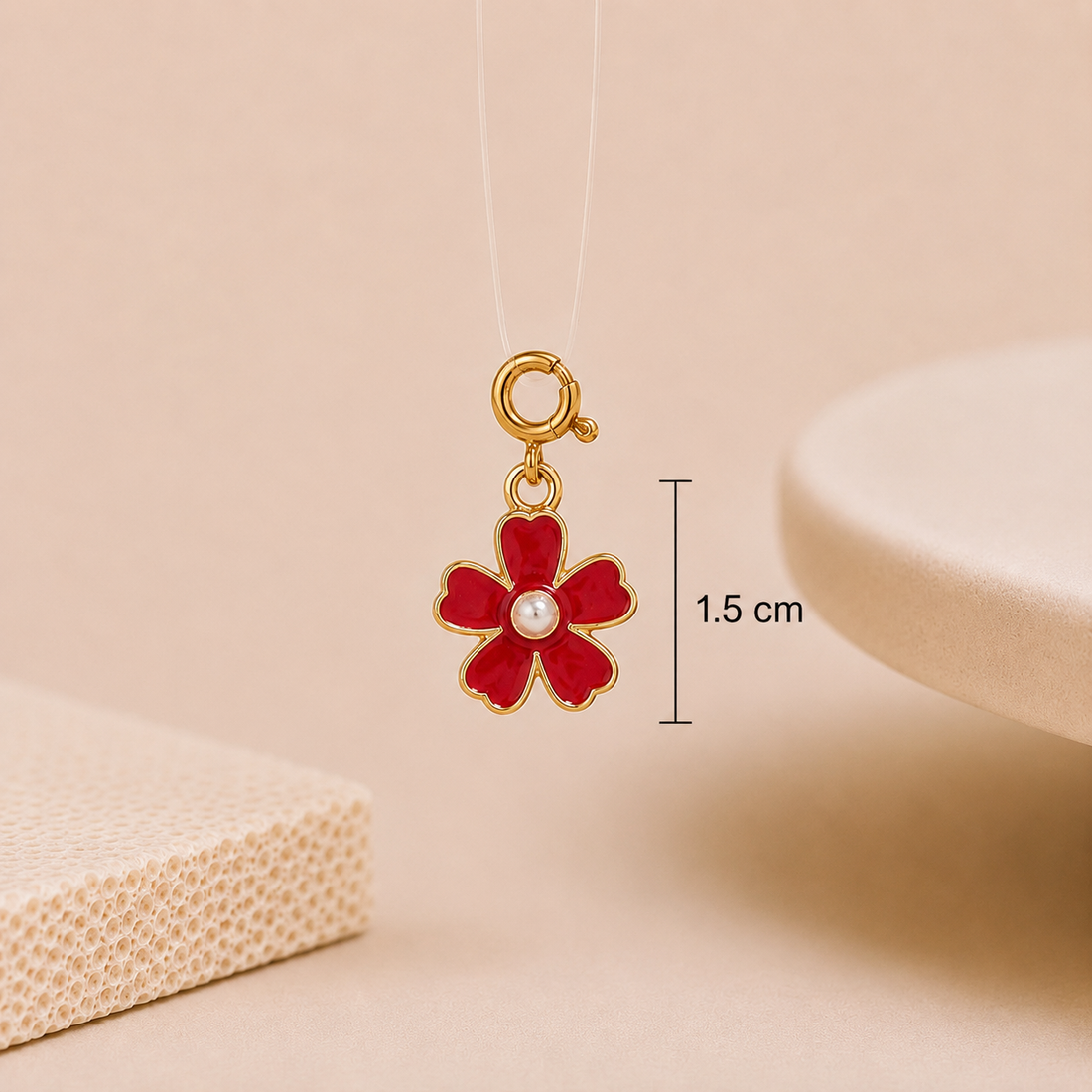 Red Blossom Charm