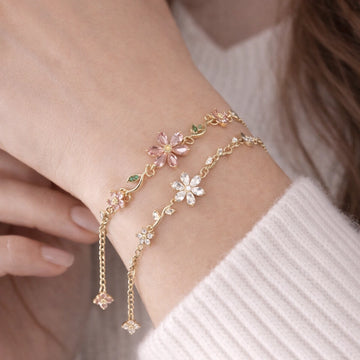 Bloom Vine Crystal Bracelet