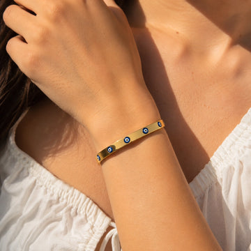 Blue Evil Eye Protection Kada - Size 2'6 - 2'10