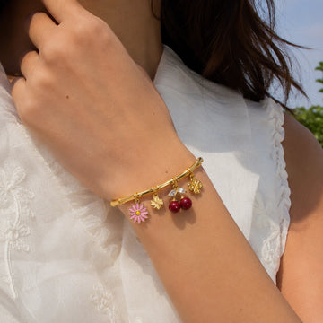 Cherry Blossom Lucky Charm Bracelet - Size 2'6 - 2'10