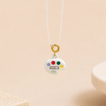 Artist Palette Anti-Tarnish 3D Charm