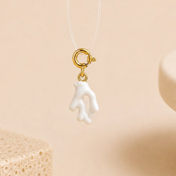 White Coral Anti- Tarnish 3D Charm