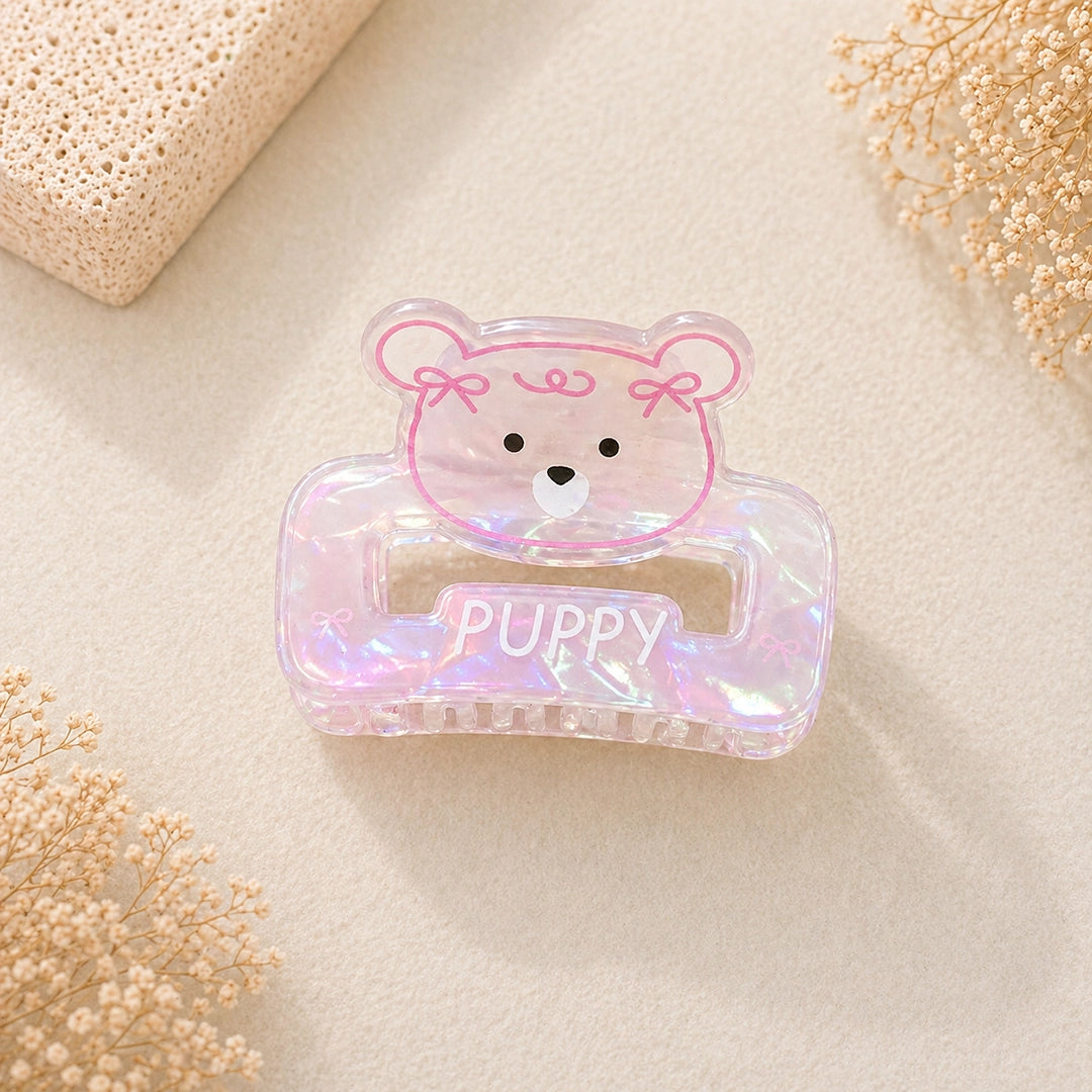 Holographic Cute Character Claw Clips