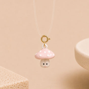 Blush Mushroom Anti-Tarnish 3D Charm
