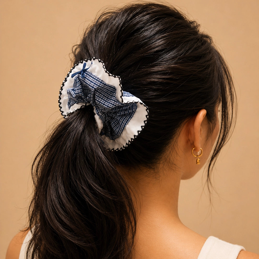 Bluebell Ruffle Scrunchie