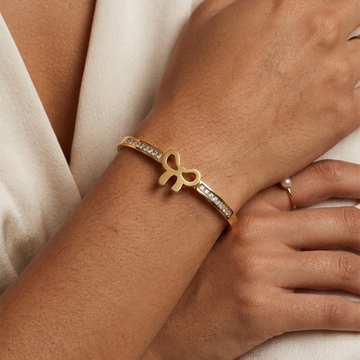 Golden Bow Elegance Small Size Kada - Size 2'0 - 2'4