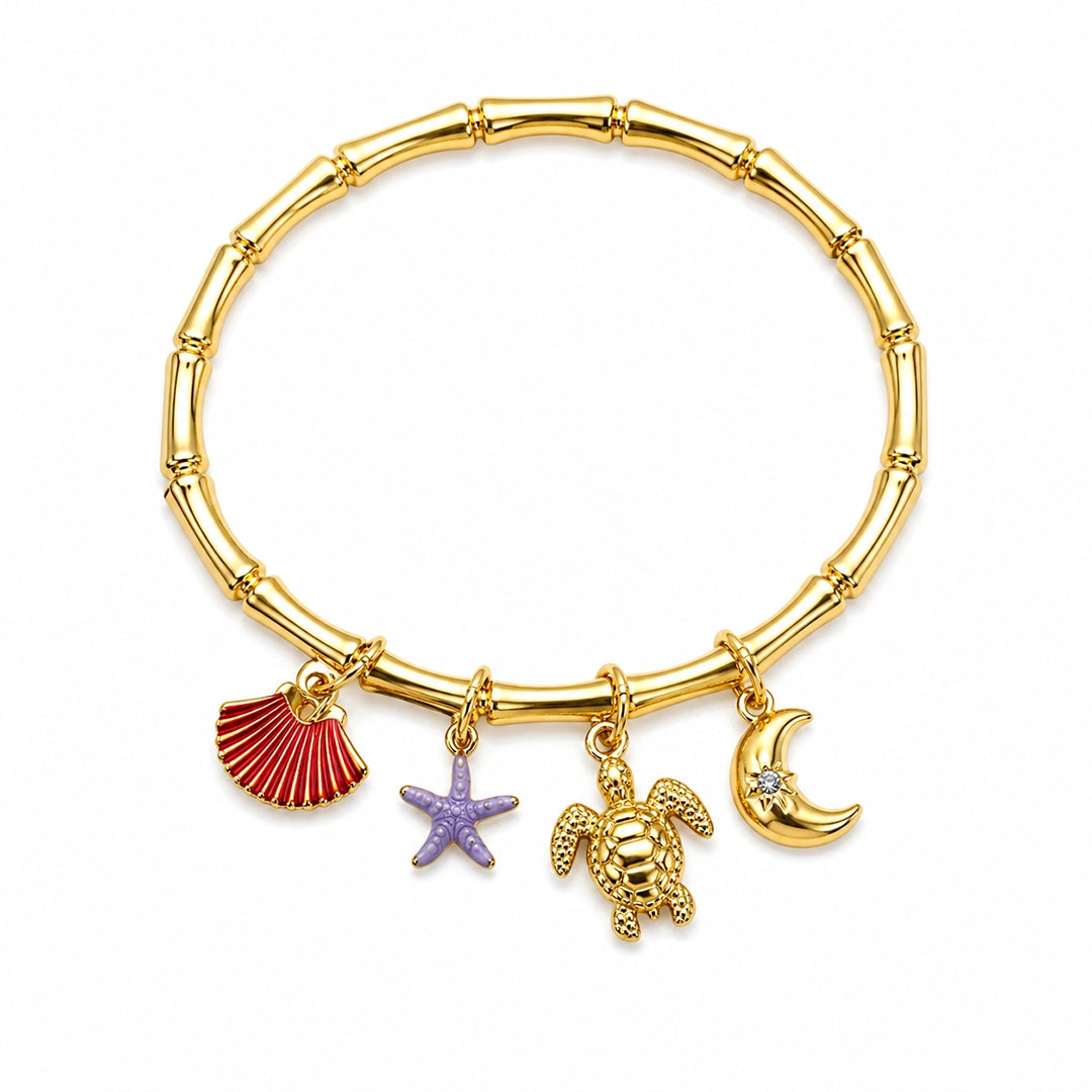 Ocean Charm Bamboo Bracelet - Size 2'6 - 2'10