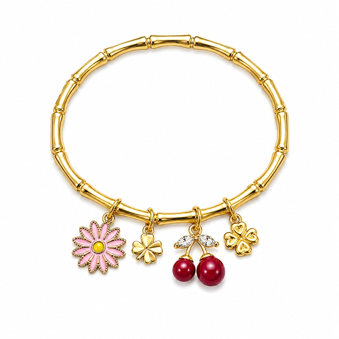 Cherry Blossom Lucky Charm Bracelet - Size 2'6 - 2'10