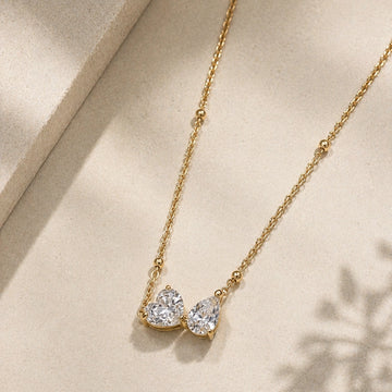Pear Drop Solitaire Necklace