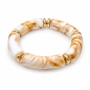 Ivory Marble Chunky Bracelet