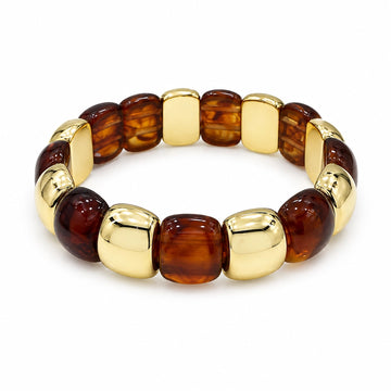 Amber Glow Statement Bracelet