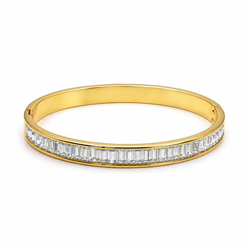 Emerald Cut Crystal Luxe Small Size Kada - Size 2'0 - 2'4