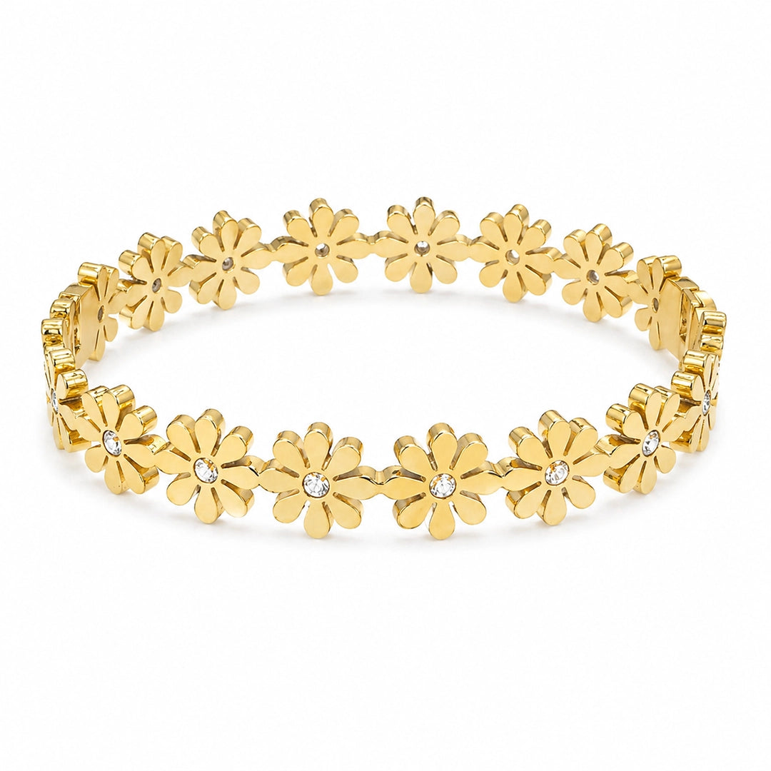 Golden Daisy Bloom Small Size Kada - Size 2'0 - 2'4
