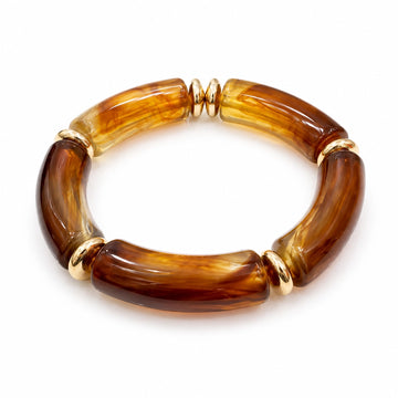 Amber Resin Chunky Bracelet