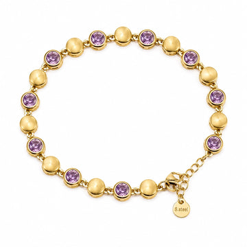 Pink Glow Charm Bracelet