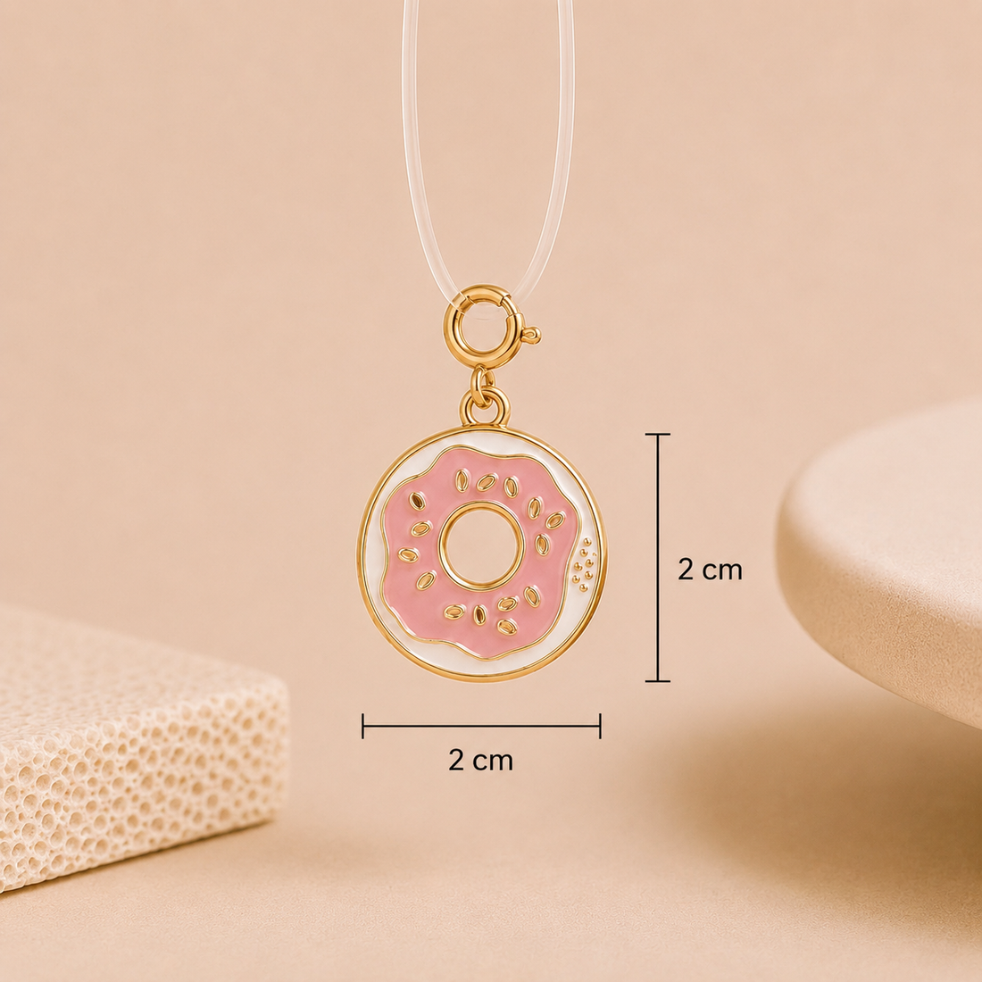 Pink Donut Charm