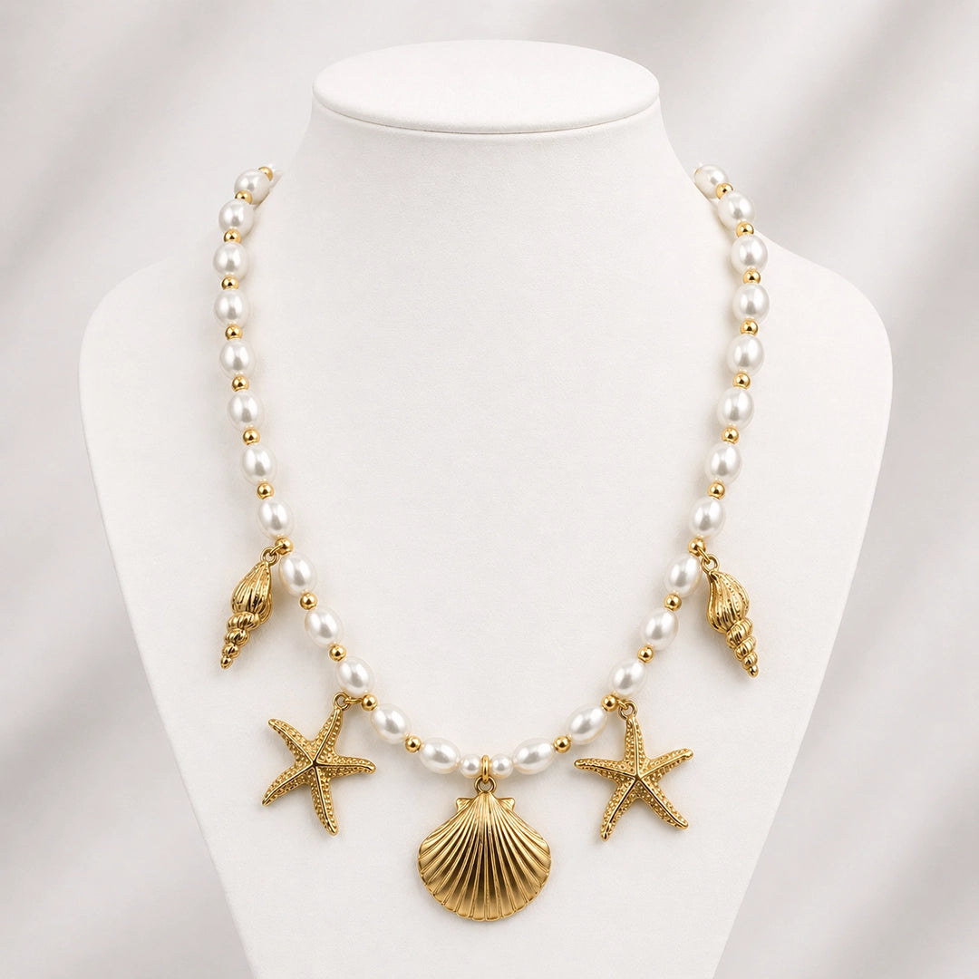 Pearl Seaside Charm Necklace