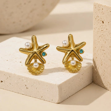 Seashell Star  Earrings