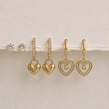 Cupid's Charm Earring Set