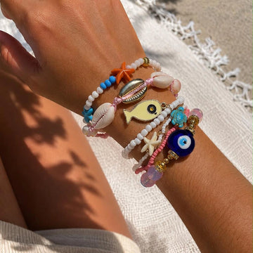 Coastal Charm Bracelet Stack