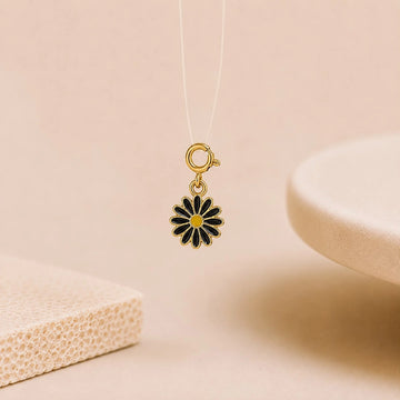 Midnight Daisy Charm