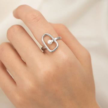 Pearl Orbit Ring
