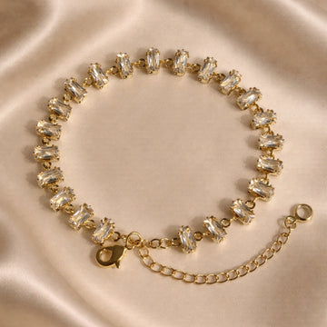 Prismline Clear Baguette Tennis Bracelet
