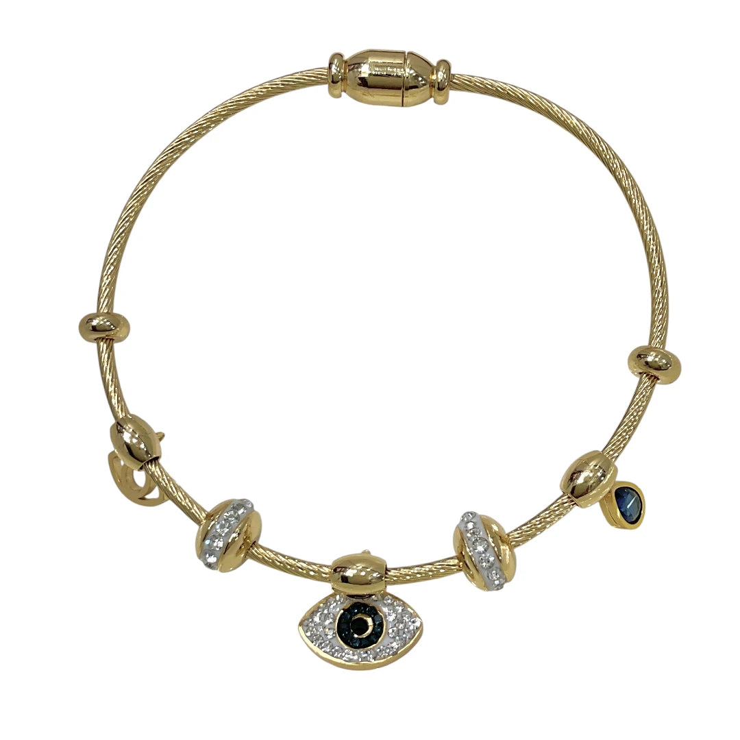 Evil Eye Pavé Protector Kada